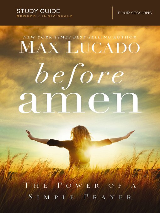 Cover image for Before Amen Bible Study Guide
